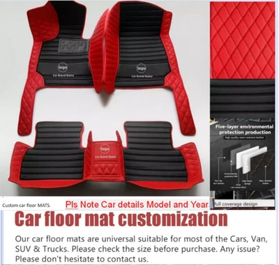 For Honda All Models Waterproof Custom Car Floor Mats Front & Rear Carpet Liner - Image 1 of 4