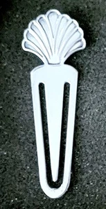 Sterling Silber Muschel/Muschel Lesezeichen - Bild 1 von 2