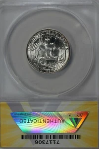 1949-D   .25   ANACS   MS 64    Washington Quarter, Silver 25 Cents (0.25) - Picture 1 of 2