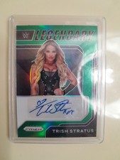 Trish Stratus Green Legendary Signatures Autograph Card 2022 WWE Panini Prizm