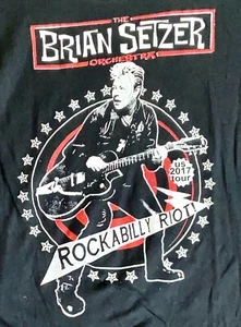 Brian Setzer T Shirt Stray Cats T Shirt Rock T Shirt Women Small Concert T Shirt - Picture 1 of 4