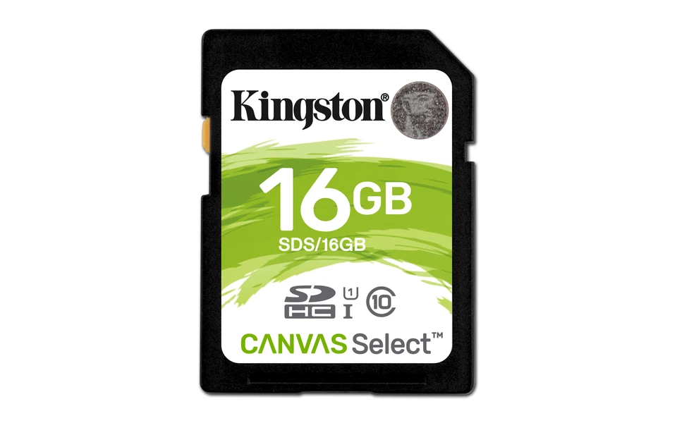 Kingston Canvas Select 16gb SDHC Class 10 SD Memory Card 80mb/s