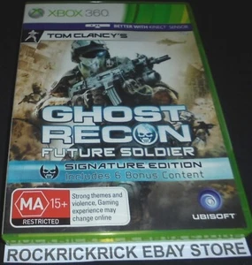 XBOX 360 GAME GHOST RECON FUTURE SOLDIER SIGNATURE EDITION INCLUDES MANUAL (PAL) - Picture 1 of 3