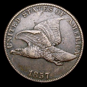 New Listing1857 Flying Eagle Cent Penny - Nice Details Type Coin - #Ww754Bbb