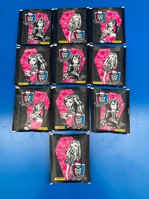 10 Pochettes PANINI STICKERS MONSTER HIGH POCHETTE DE STICKERS Autocollant 2012