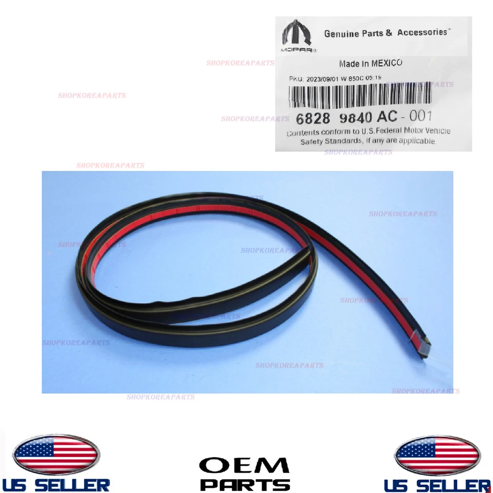Genuine Roof Molding Right Passenger Side Mopar Dodge Ram 2009-24 1500 2500 3500 - Image 1 of 1