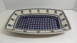 Boleslawiec Polish Pottery MARIPOSA LILY Floral Serving Platter Dish - Picture 1 of 12