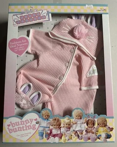 Vintage 1990 Ideal Nursery Doll Clothes Bunny Bunting 16" NIP - Picture 1 of 7