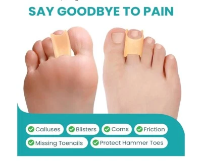 Hammertoe Corrector for Women - Soft Gel Toe Straighteners  6 Count (3 Sizes) - Image 1 of 4