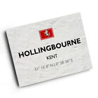 A4 PRINT - Hollingbourne, Kent - Lat/Long TQ8455