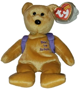Ty Beanie Baby BOOKS the Back to School Bear (8.5 Inch) MWMTs Stuffed Animal Toy - Picture 1 of 8