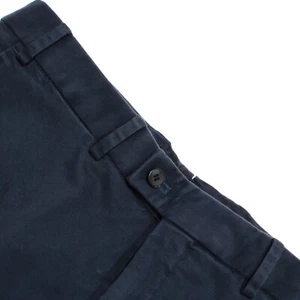Hiltl NWOT Cotton Blend Chinos / Casual Pants Size 34 US Dayne In Solid Blue - Picture 1 of 11