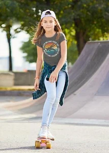 Kids Funny Female Wrestling Shirt Touch Me T-Shirt 1st Lesson Free Wrestler Girl - Picture 1 of 24