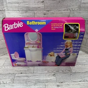 1997 Mattel Barbie Badezimmer Vanity Spielset 67555-92 Neu in OVP Pink Version Selten Rarität - Bild 1 von 17