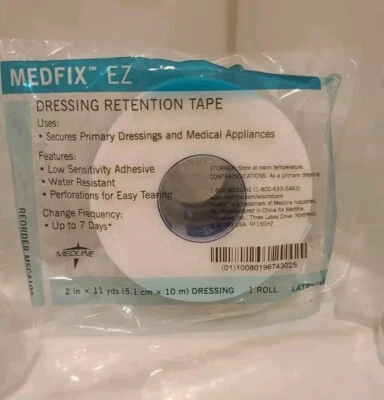 Lote de 3 apósitos Medline MedFix EZ 2 pulgadas x11 yardas Foto 1 de 4