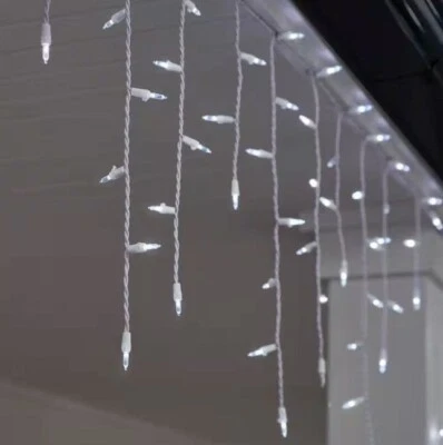 Juego de mini luces LED blancas frías de 200 quilates para el hogar 17,5 pies Foto 1 de 4