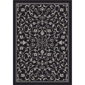 SAFAVIEH Indoor Outdoor CY2098-3908 Courtyard Black / Sand Rug - Picture 1 of 38