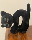 alte spielzeug - Katze - schwarze Katze - h: 15 cm.