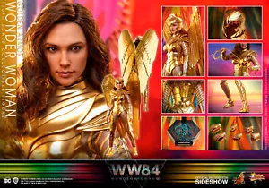 HOT TOYS DC WONDER WOMAN 84 ARMADURA DORADA 12" 1/6 FIGURA MMS577 NUEVO *EE. UU.* - Imagen 1 de 14