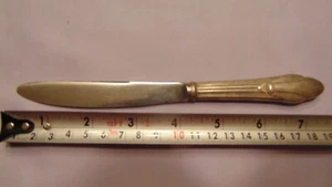 VINTAGE GORHAM SILVER TARNISHED BUTTER KNIFE "PROPERTY DIT/BIT OF SWEDEN " NICE! - Picture 1 of 5
