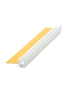 10x Anputzleiste mit Schutzlippe 9 mm 1,40 m Putzleiste Fensterleiste PVC-Leiste - Bild 1 von 1