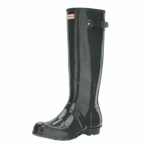 HUNTER BOOT WMN ORG TALL GLOSS WATERPROOF DARK SLATE 9 - Picture 1 of 4