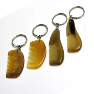 Mini Ox Horn Comb keychain comb pocket size gift beard comb hair comb - Picture 1 of 9