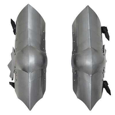 Knight Greaves Armor 18G Стальные Полированные Защита Ног для Реконструкции Косплея LARP - Изображение 1 из 4