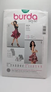 Burda Style 7370 Misses' Tiered Ruffle Skirt Pattern Sizes 6-16 - Picture 1 of 2