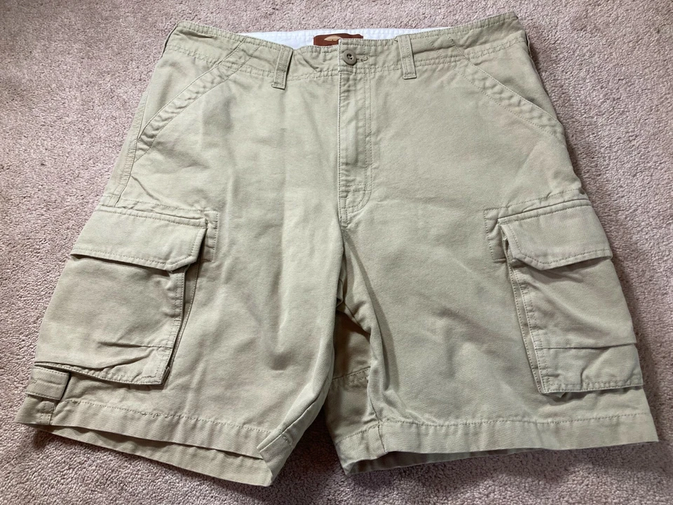 Pantalones Cortos de Carga Bob Timberlake Para Hombres Talla 32 Exterior Tostado Beige Algodón Foto 1 de 4