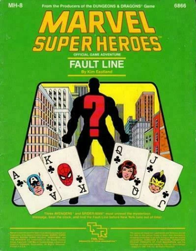 Marvel Super Heroes module Fault Line MH8 Roleplaying Game (Paperback, 1985)