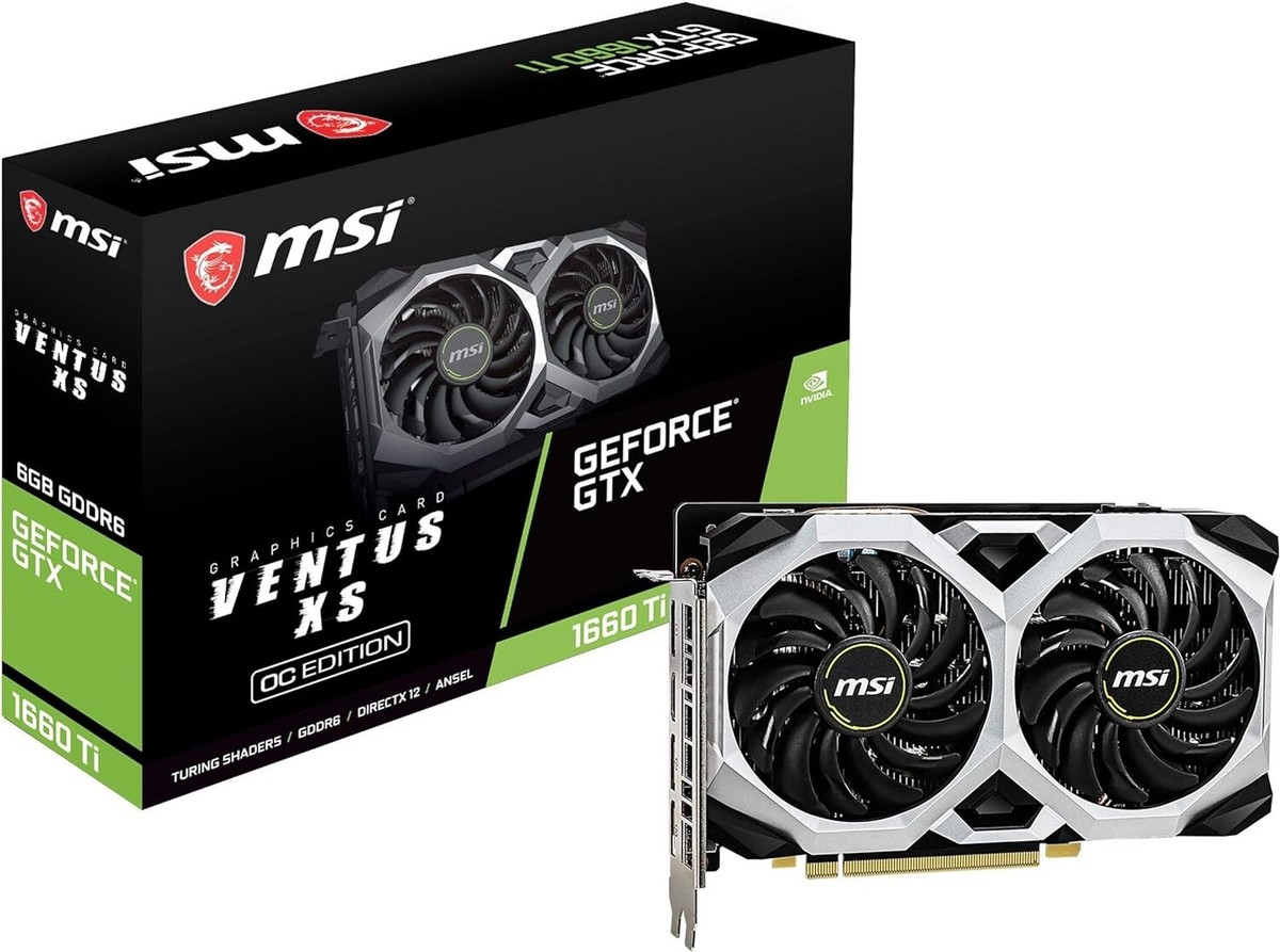 NVIDIA GeForce GTX 1660 MSI 6 GB Memory Computer Graphics