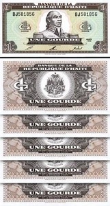 Haiti 1 Gourde 1993, UNC, 5 Pcs LOT, Consecutive, P-259a - Picture 1 of 4