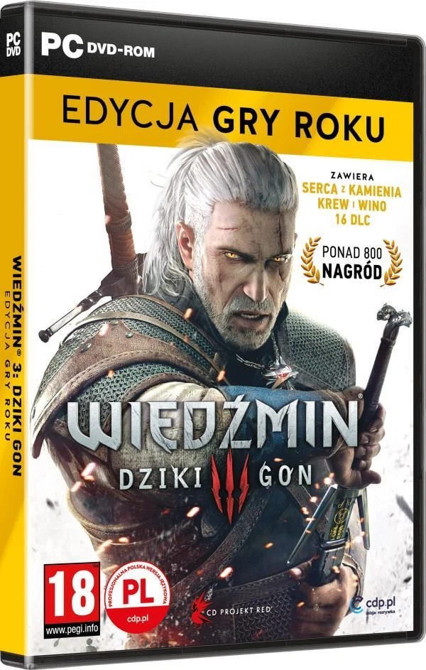 WIEDŹMIN 3 DZIKI GON EDYCJA GRY ROKU GOTY PL PC DVD POLSKI DUBBING WITCHER - Image 1 of 1