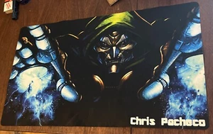 Marvel Comics Dr. Doom Art Fantastic Four Ultimate Gaming Mat Chris Pacheco! - Picture 1 of 8