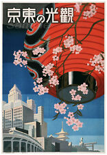 Vintage Tokyo Japan japanische Travel Classic Print Poster Wandbild Bild a4 +