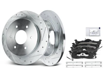 For 2004-2015 Nissan TITAN Brake Pad and Rotor Kit Rear APR 61295YNDT 2005 2014 - Imagem 1 de 2