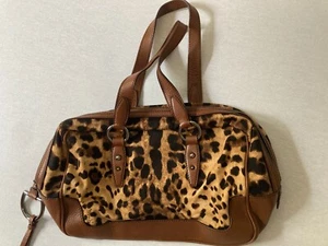 Dolce & Gabbana D&G shoulder bag, Leather trim leopard print USED good condition - Picture 1 of 6