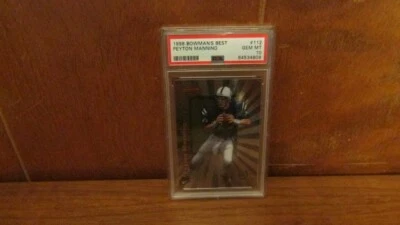 1998 Bowman's Best Peyton Manning RC Rookie #112 PSA 10 - Image 1 of 4