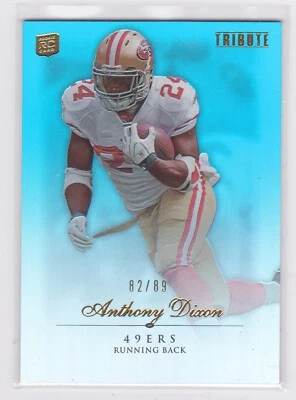 2010 Topps Tribute - Blue Parallel #82/89 - Anthony Dixon #21 - Rookie - Image 1 of 2