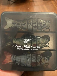 Multi Jointed Fishing Lure Bait Bass Crank Minnow Swimbait Life Like Pike - Picture 1 of 3