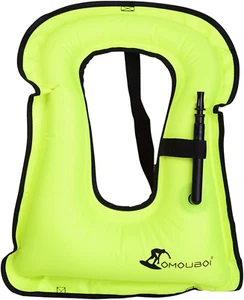 Inflatable Snorkel Vest Kayak Swim Vest for Adults Snorkel Vests Inflatable Buoy - Picture 1 of 6