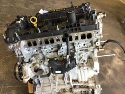 2015 2017 FORD MUSTANG 2.3L TURBO ENGINE MOTOR ASSEMBLY BROKEN OIL PAN 71K MILES - Image 1 of 4