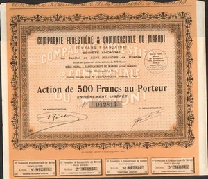 Compagnie Forestière & Commerciale du MARONI (GUYANE) (M) - Foto 1 di 1