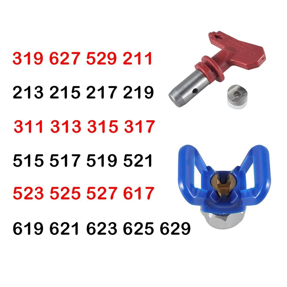 Pistola pulverizadora de pintura sin aire boquilla de punta y protector para pintor pulverizador Foto 1 de 1