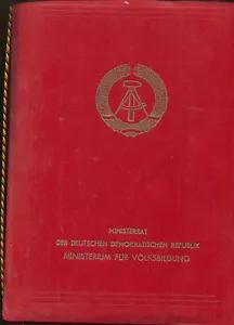 GDR religious folder Council of Ministers of the GDR min. for popular education for A 4 (28) - Picture 1 of 1