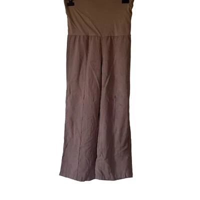 Soft Surroundings Wide Leg Pull On Relax Fit Stretchy Pants Brown Neutral XS P - Image 1 of 4