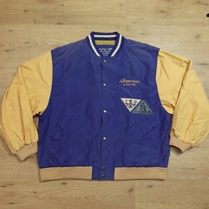 AIRBORNE 1993 The Sk8 Movie Cast And Crew Jacket Mens Large Blue Reebok VINTAGE - Picture 1 of 12