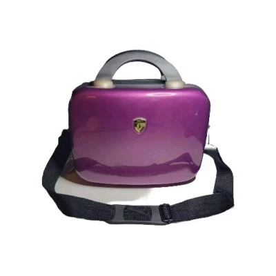 Estuche de viaje rígido Heys bolsa de maquillaje púrpura equipaje de mano cosmético para pasar la noche Foto 1 de 4