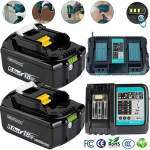 BL1860B Caricabatteria originale PER MAKITA 18V LXT Li-Ion 8.0Ah 5Ah BL1830 1850 - Foto 1 di 21